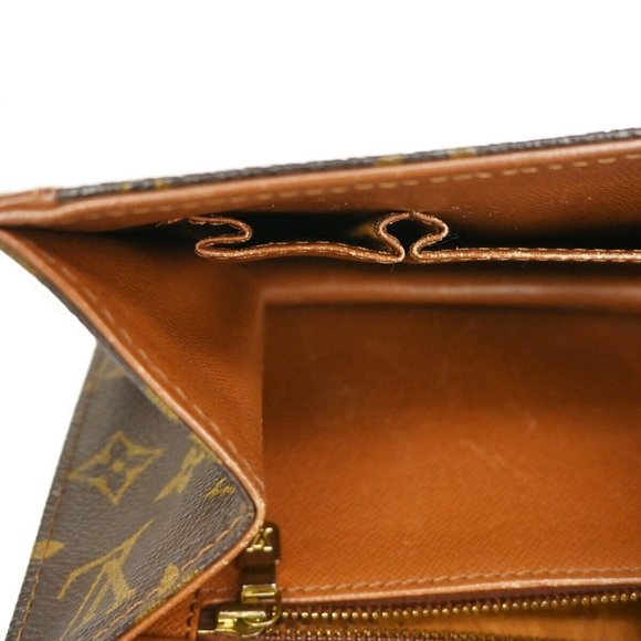 LOUIS VUITTON Pochette Dam GM Clutch Hand Bag Monogram Leather - Picture 9 of 16